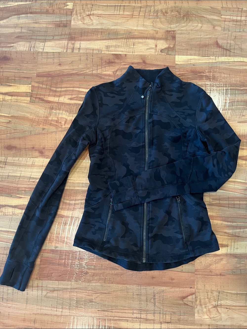 Lululemon Define Black Camo Zip-Up Jacket